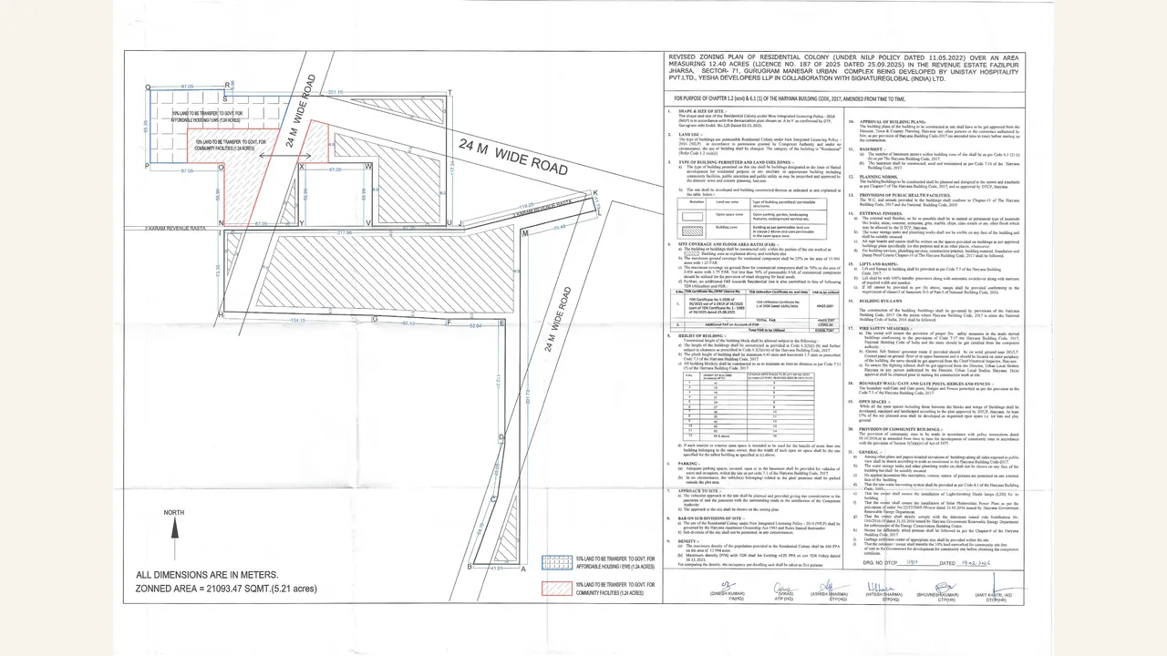 Tonino Lamborghini Residences Gurugram — approved plans
