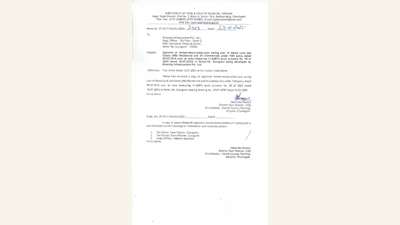 TRUMP RESIDENCES GURGAON: site/land planning drawing