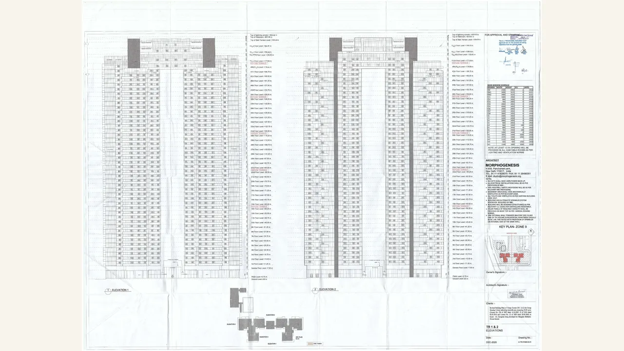 authority-uploaded project drawing for TRUMP TOWERS DELHI NCR
