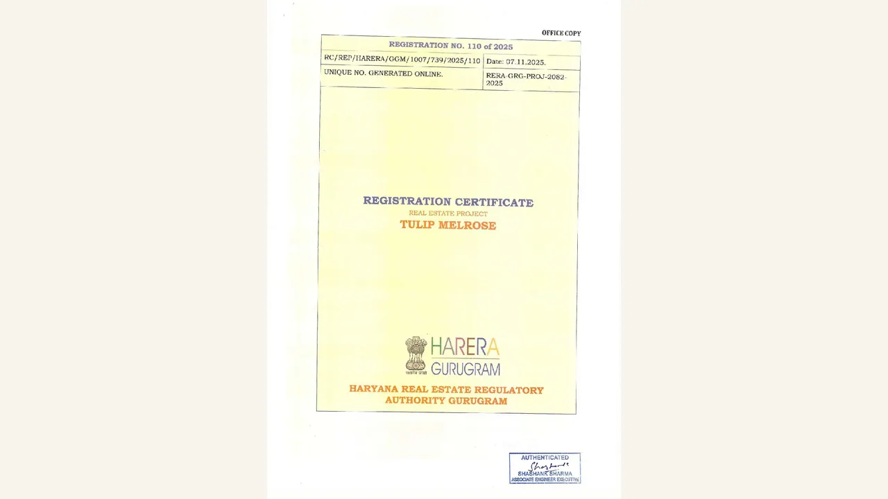 Audited registration certificate for Tulip Melrose