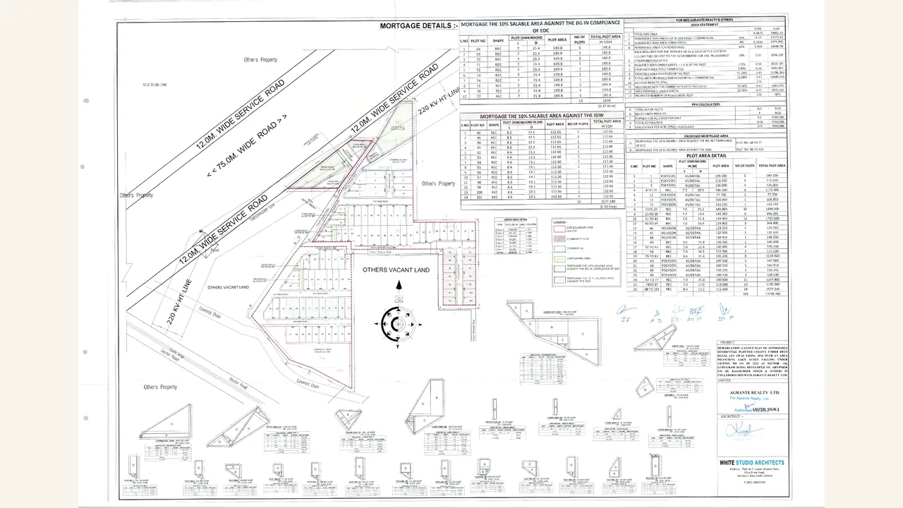 DEMARCATION PLAN — visually reviewed for VANMAYA PREMIUM RESIDENCES. Source-reviewed for VANMAYA PREMIUM RESIDENCES.