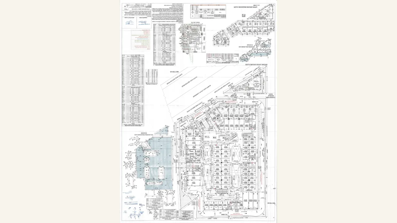 VISTA CENTRE: architectural floor/parking plan