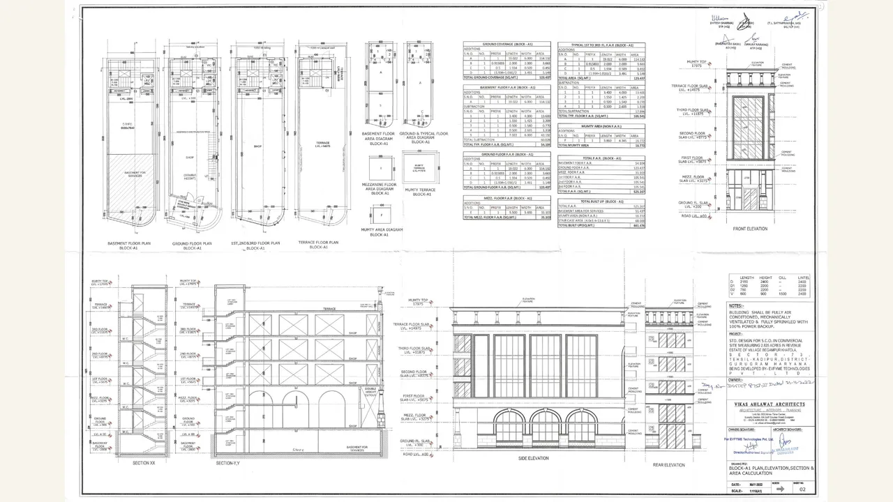 Authority-filed architectural drawing for WAL Street 73