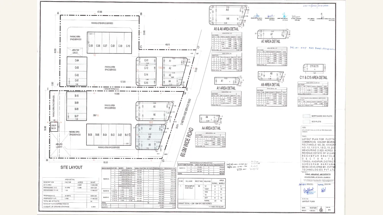 WAL STREET 73 — approved plans