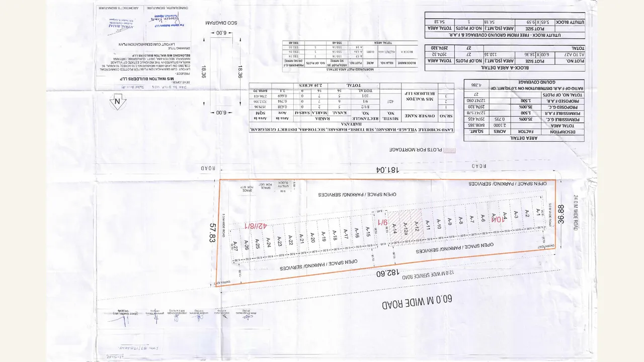 WAL STREET 88A — approved plans