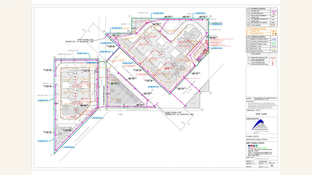 YASHIKA-104: Latest site and layout plan — YASHIKA-104. The rendered one-page latest-layout sheet visibly shows the YASHIKA-104 site layout and building arrangement.