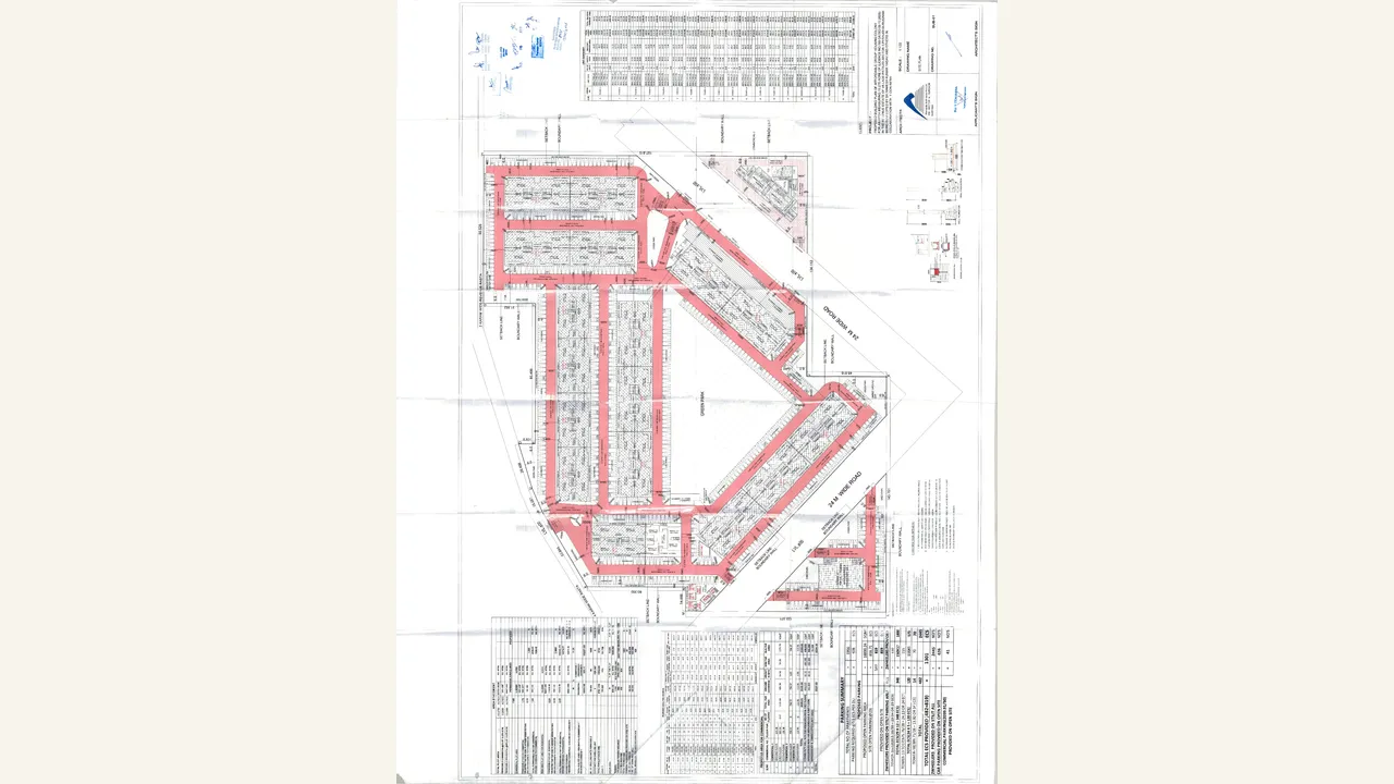 Approved site plan for YCON Platinum Heights